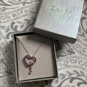Zales- Ruby heart necklace